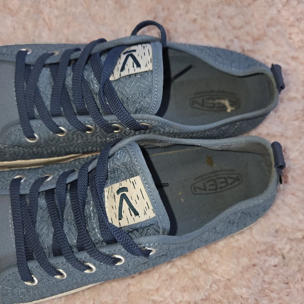 Keen Elsa Casual Blue Lace-Textured Sneakers 9.5 - Picture 10 of 12